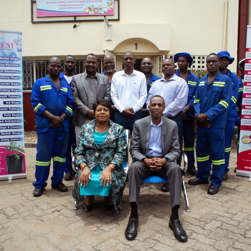 Codchem Plastics team posing with company directors